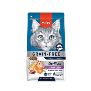 Wanpy Grain Free Super Premium Dry Cat Food Sterilized Salmon & Tuna