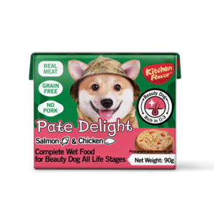 Kitchen Flavour Pate Delight for Beauty Dog with Salmon & Chicken All Life Stages 90gm