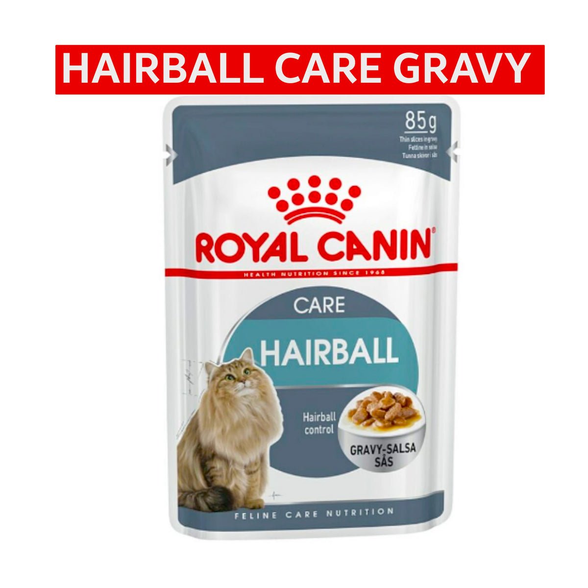 Royal Canin Hairball Care Cat Pouch in Gravy (85g)